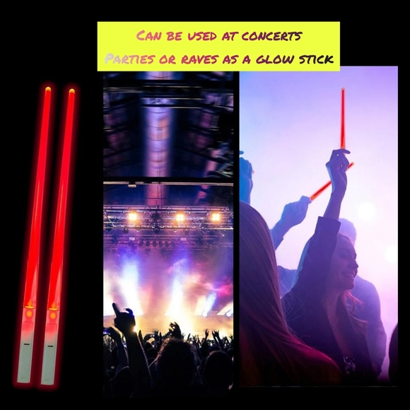 New lightsaber LED chopsticks star wars set multicolored can be a glow stick - Picture 5 of 11